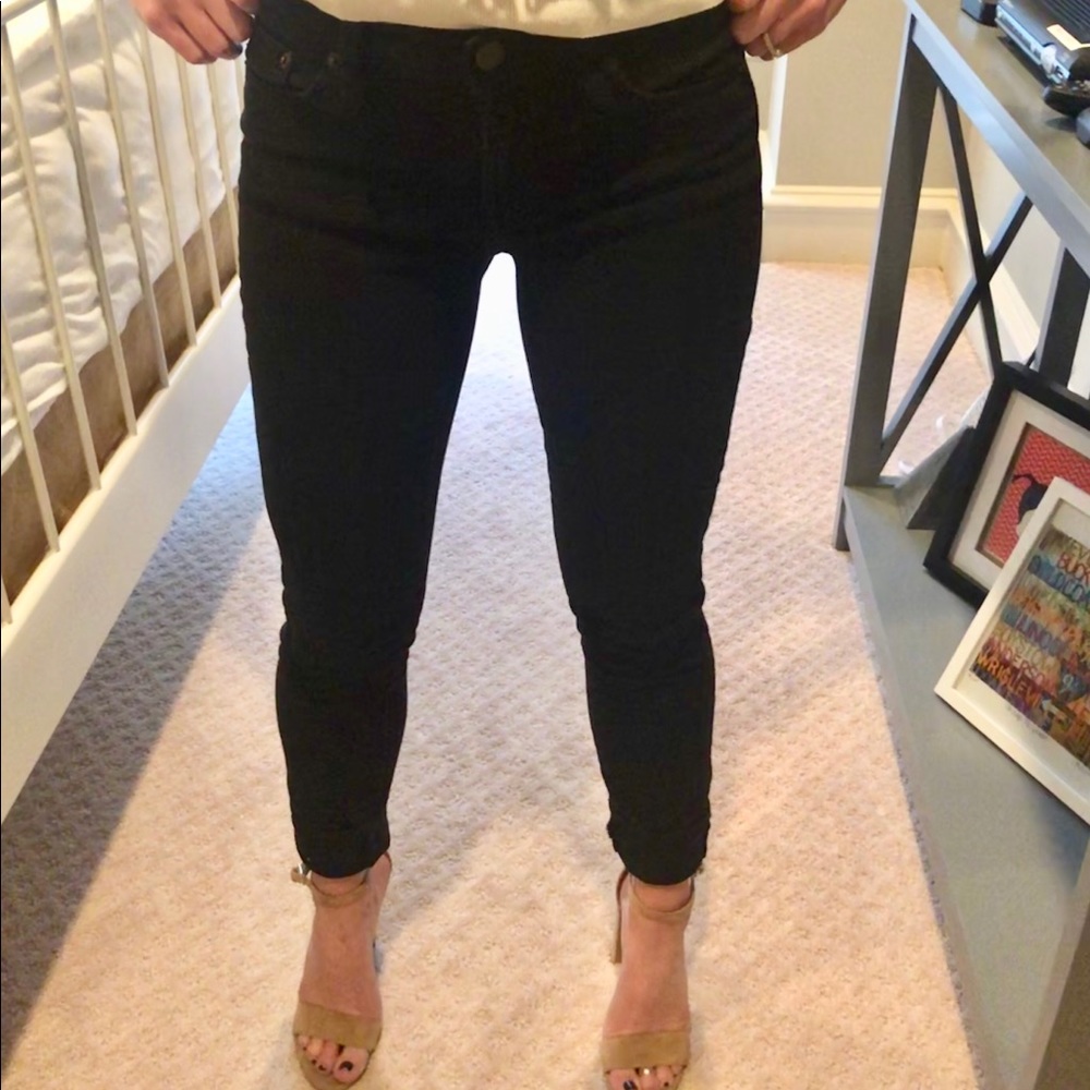 J.Crew black skinny toothpick jean size 25